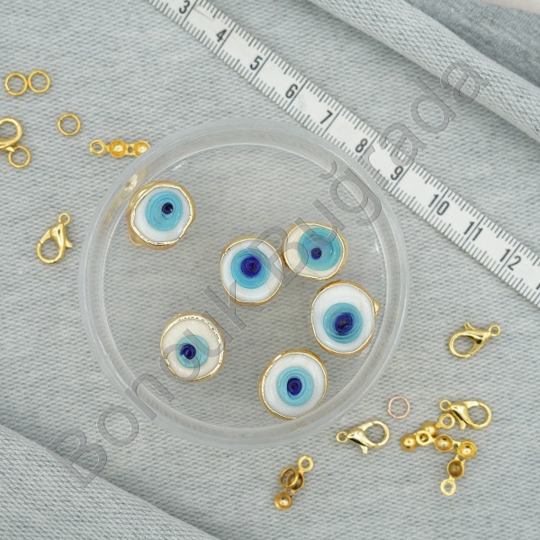 Lak Kaplama 12x16 mm Danagöz Boncuğu