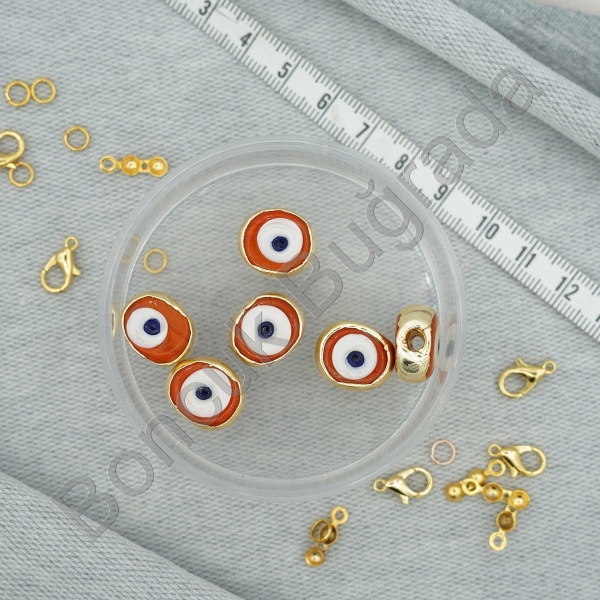 Lak Kaplama 12x16 mm Danagöz Boncuğu
