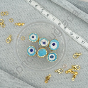 Lak Kaplama 12x16 mm Danagöz Boncuğu
