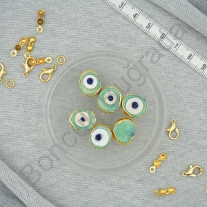 Lak Kaplama 12x16 mm Danagöz Boncuğu