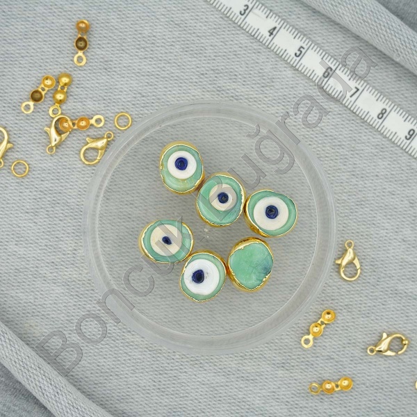 Lak Kaplama 12x16 mm Danagöz Boncuğu