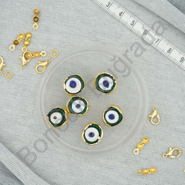 Lak Kaplama 12x16 mm Danagöz Boncuğu