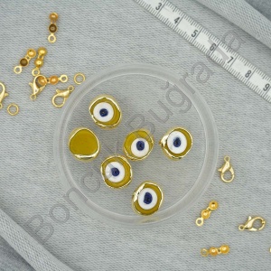 Lak Kaplama 12x16 mm Danagöz Boncuğu