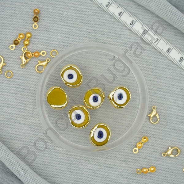 Lak Kaplama 12x16 mm Danagöz Boncuğu