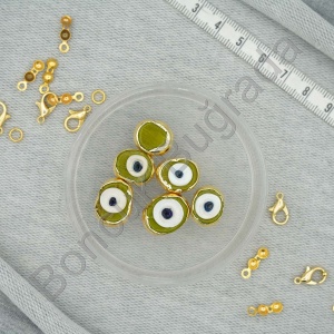 Lak Kaplama 12x16 mm Danagöz Boncuğu
