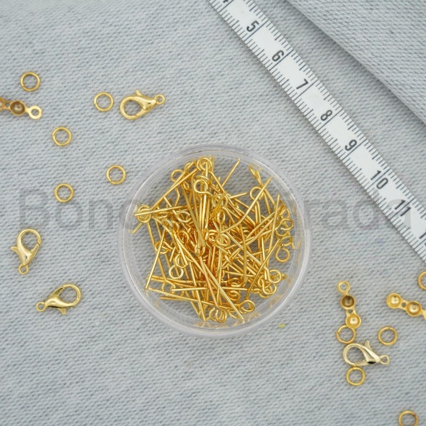 25 mm Altın Kaplanma HALKALI Çivi  KALIN