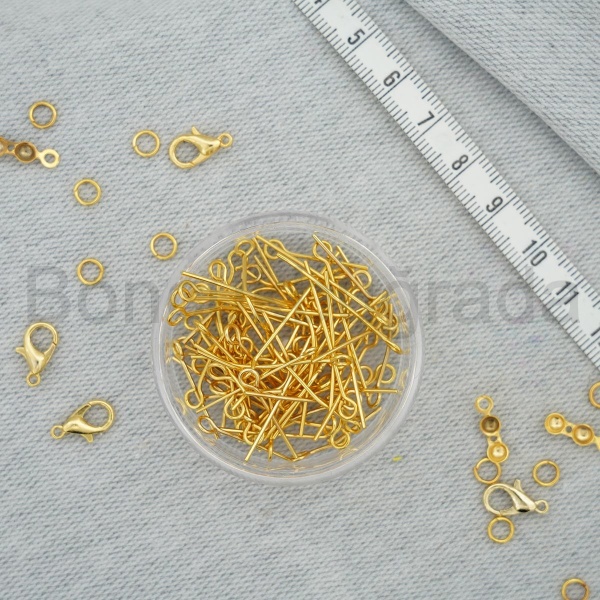 30 mm Altın Kaplanma HALKALI Çivi  KALIN