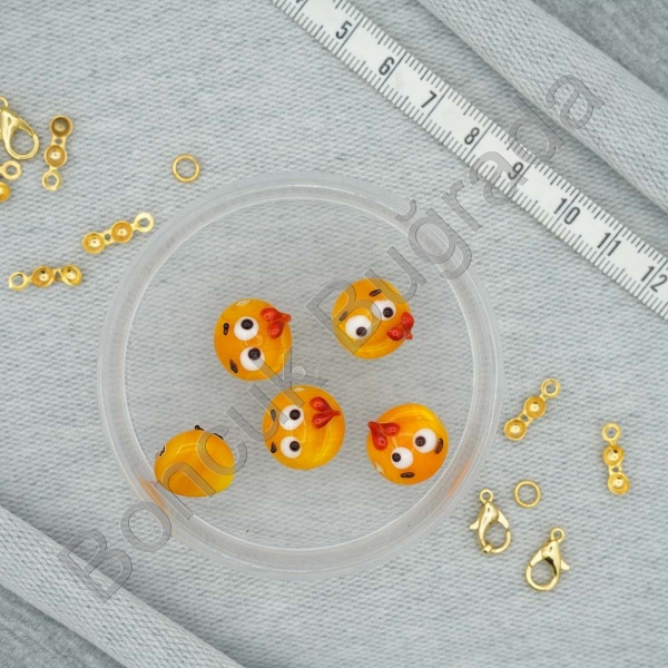 Emoji Figürlü Murano Boncuk 