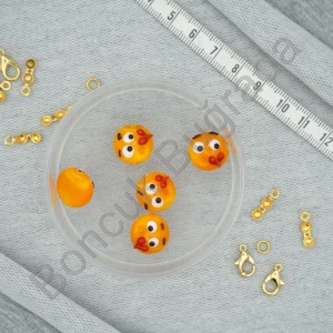 Emoji Figürlü Murano Boncuk 