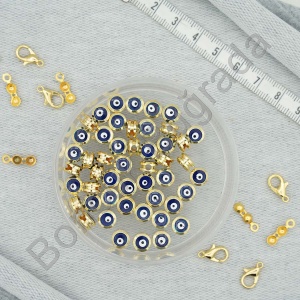 8 mm Kanallı Nazar Boncuğu 