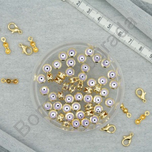 8 mm Kanallı Nazar Boncuğu 