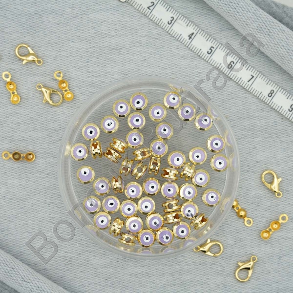 8 mm Kanallı Nazar Boncuğu 