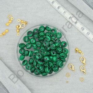 8 mm Rondela Kesim Malakit Taşı