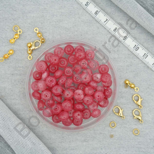 8 mm Rondela Kesim Jade Taşı
