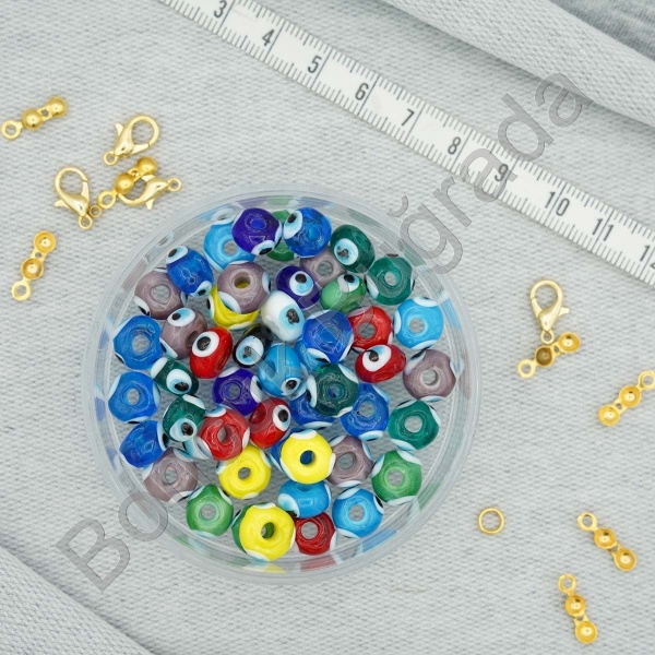 5x8 mm Gözlü Cam Boncuk