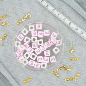 8 mm Pembe Zar Harf - E