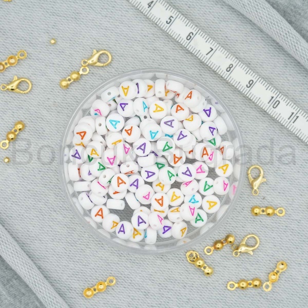 7 mm Renkli Yassı Harf - A