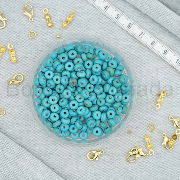 3x6 mm Yassı Figürlü Havlit Taşı