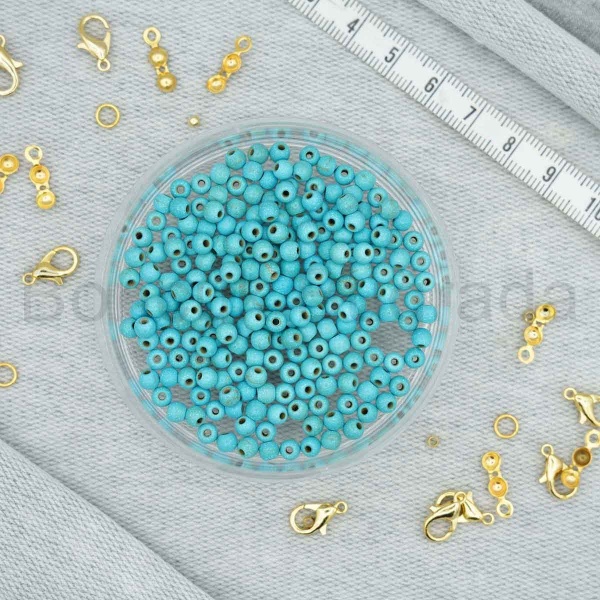 4 mm Yuvarlak Figürlü Havlit Taşı