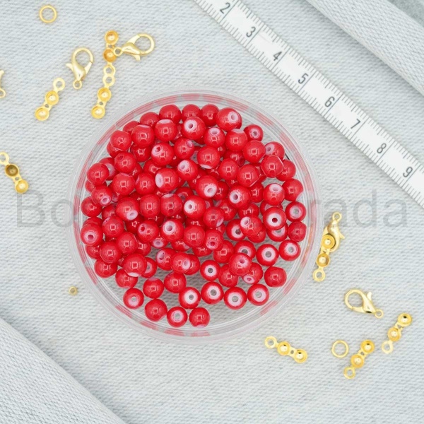 6 mm Boyama Cam Boncuk