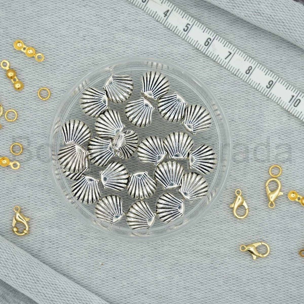 İstiridye Figürlü Metal Ara Malzeme 