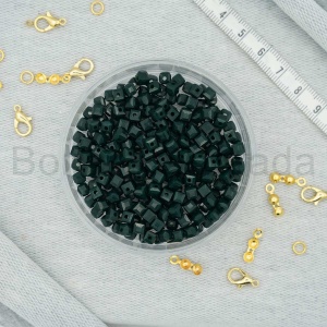 4 mm Kare Kristal Boncuk 