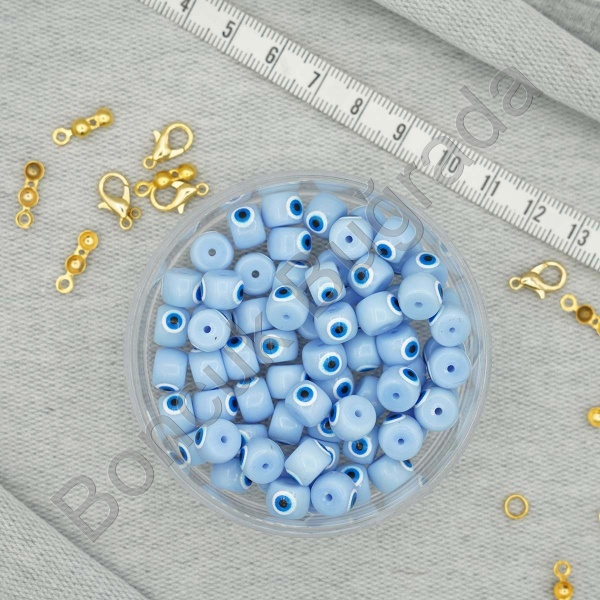 5x6 mm GÖZLÜ Cam Boncuk 