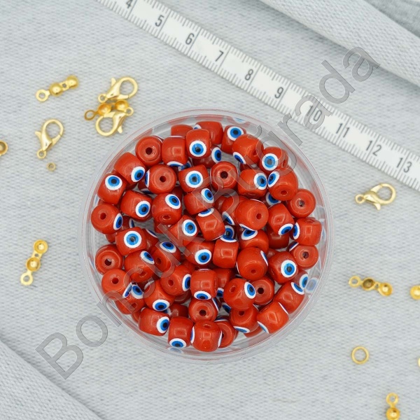 5x6 mm GÖZLÜ Cam Boncuk 