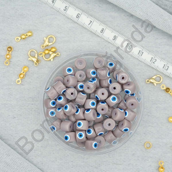 5x6 mm GÖZLÜ Cam Boncuk 
