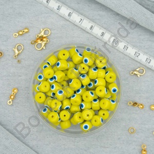 5x6 mm GÖZLÜ Cam Boncuk 