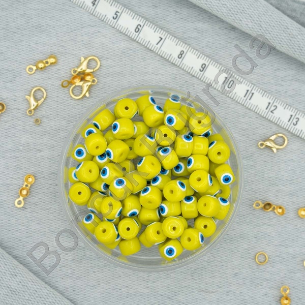 5x6 mm GÖZLÜ Cam Boncuk 