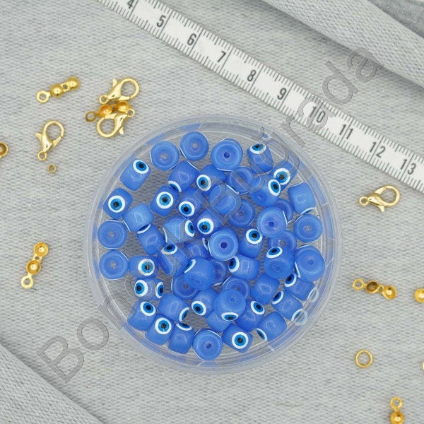 5x6 mm GÖZLÜ Cam Boncuk 