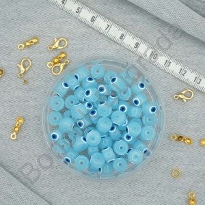 5x6 mm GÖZLÜ Cam Boncuk 