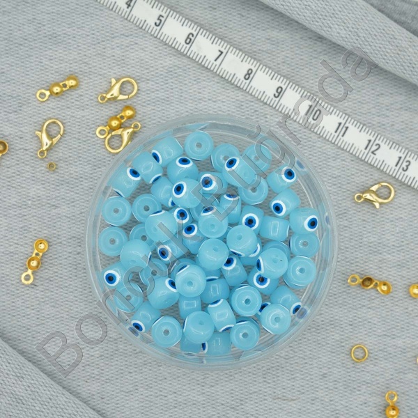 5x6 mm GÖZLÜ Cam Boncuk 