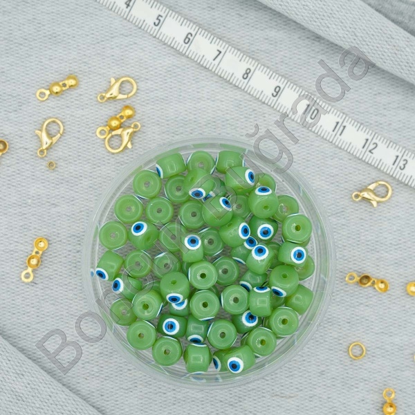 5x6 mm GÖZLÜ Cam Boncuk 