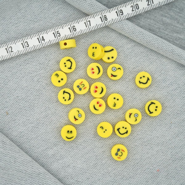 Emoji Figürlü Fimo Boncuklar