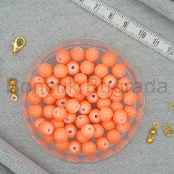8 mm Boyama Cam Boncuk