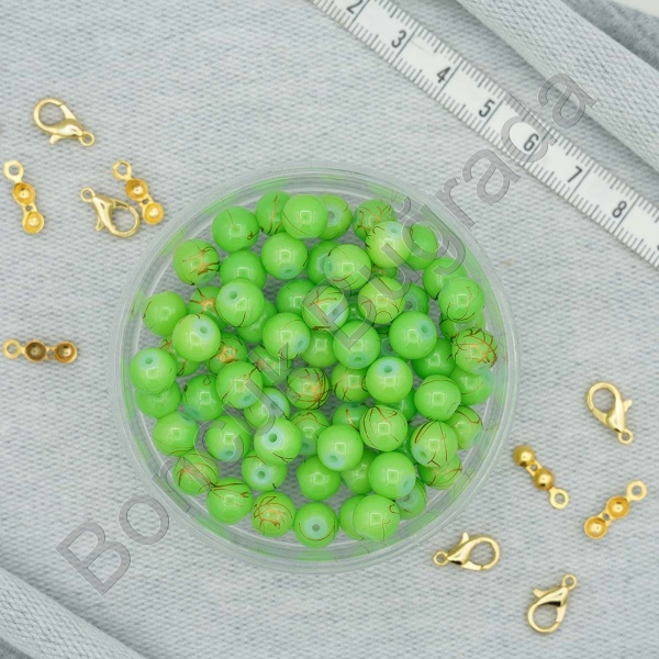 8 mm Boyama Cam Boncuk