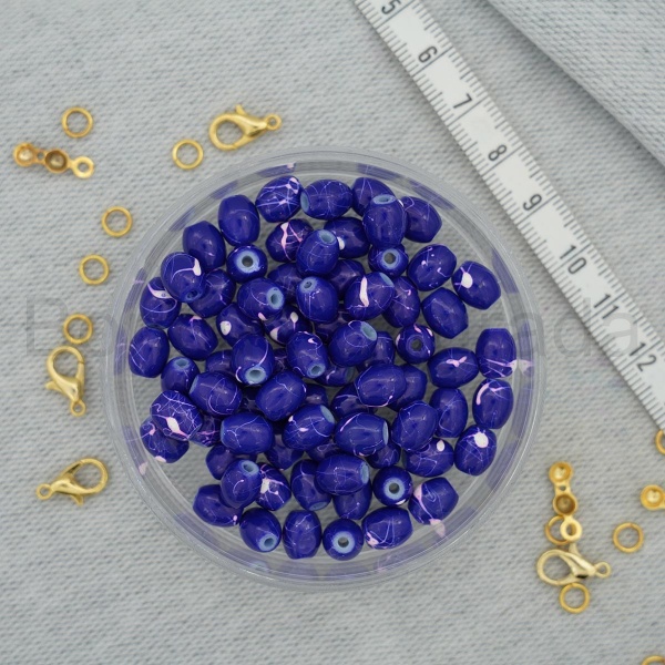 6x8 mm Boyama Cam Boncuk