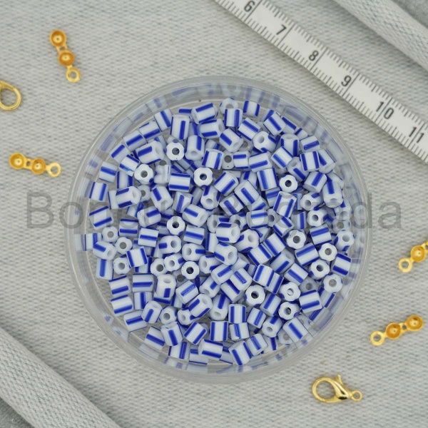 4x5 mm Çizgili Kum Boncuklar
