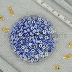 4x5 mm Çizgili Kum Boncuklar