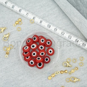10 mm Gözlü Cam Boncuk