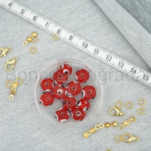 6x10 mm Gözlü Cam Boncuk