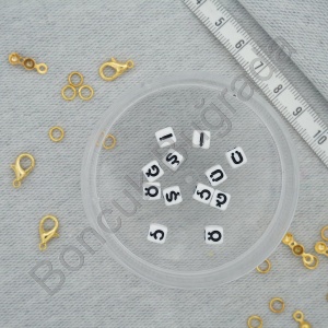 6 mm Beyaz Zar Harf - Ç-İ-Ğ-Ö-Ş-Ü