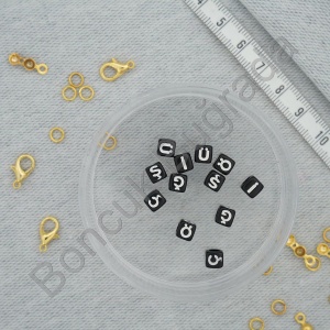 6 mm Beyaz Zar Harf - Ç-İ-Ğ-Ö-Ş-Ü