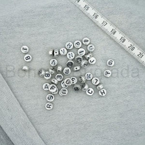 7 mm Gümüş Rengi Yassı Harf