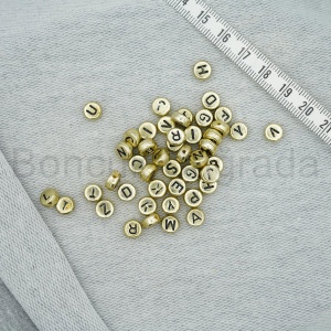 7 mm Altın Rengi Yassı Harf