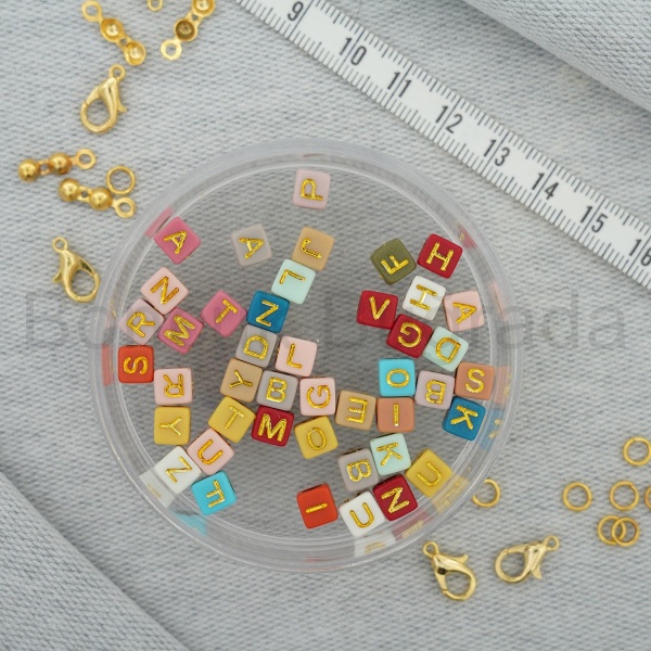6 mm Renkli Zar Harf