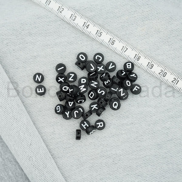 7 mm Siyah Yassı Harf