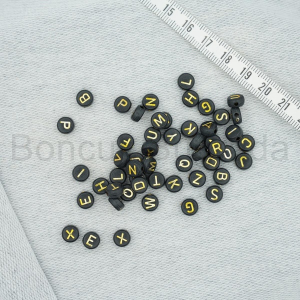 7 mm Altın Yassı Harf